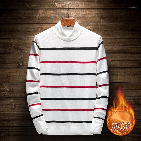 

men's sweaters men o neck fashion striped winter warm 601, White;black