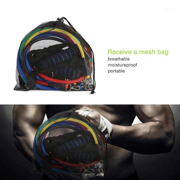 

accessories 11pcs resistance bands yoga pilates crossfit fitness equipment elastic pull rope workout latex tube set1