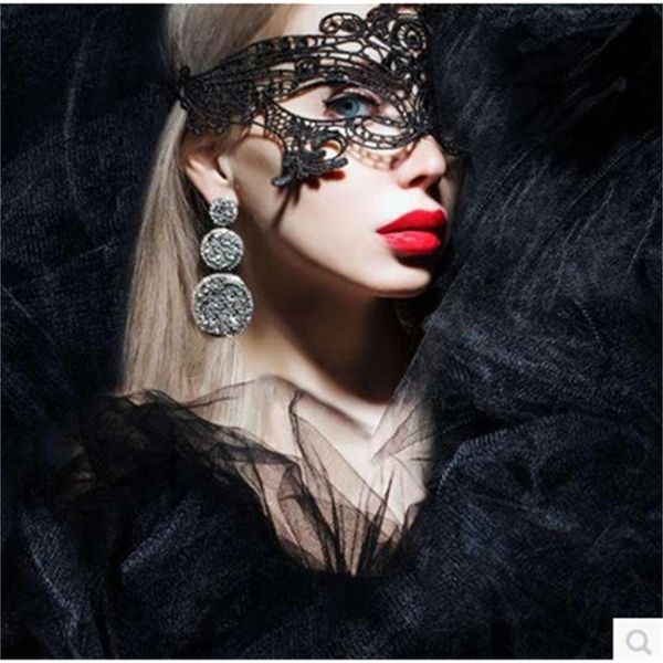 

newblack lace clipping venetian women masquerade phoenix eye mask