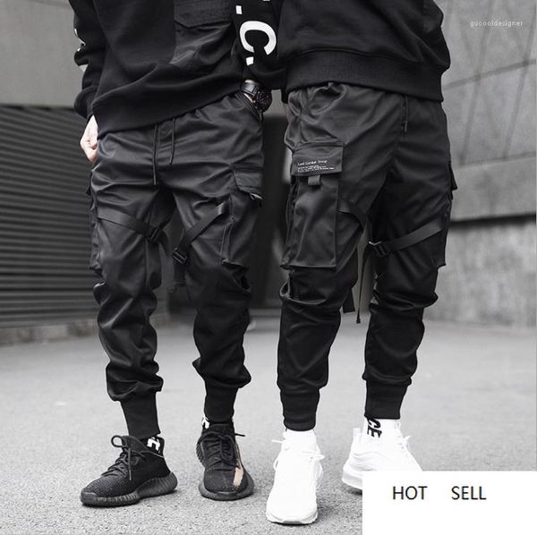 

tactical tooling pants casual jogger pants spring summer fashion trousers teenager pencil pants mens, Black