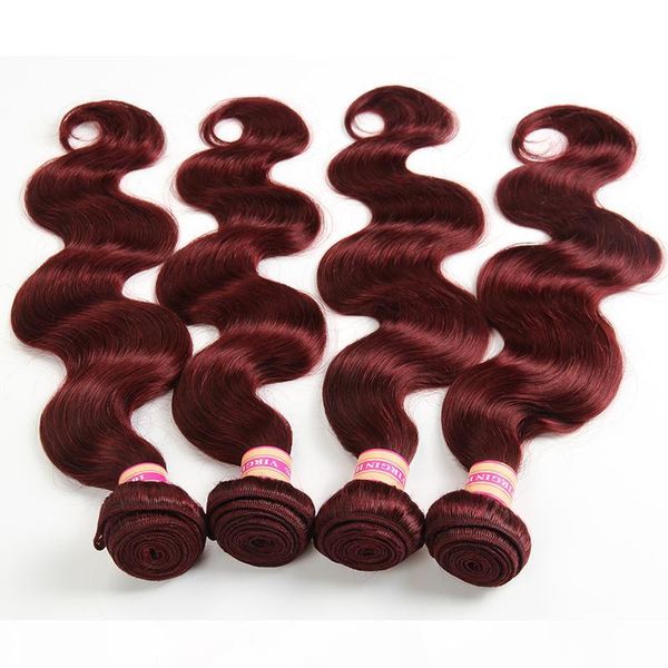 

grade 8a virgin hair 99j peruvian body wave hair weaves bundles 10"-24" 100g human hair weave, Black