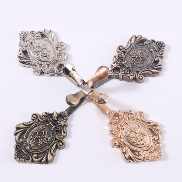 

hooks & rails vintage style wall hanging coat metal curtain tieback holders decorative tiebacks 2pcs e2s1