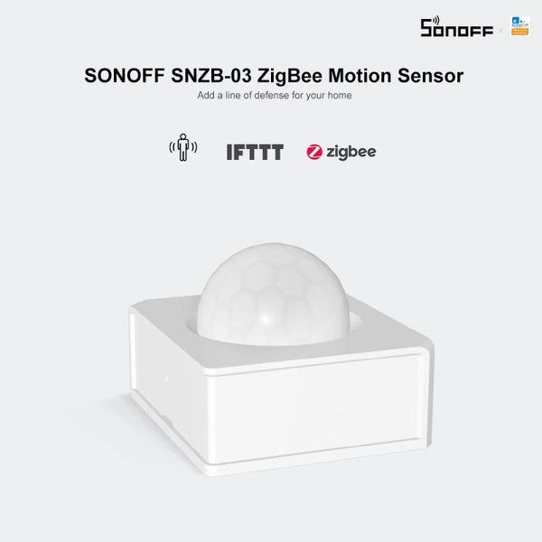 

sonoff snzb-03 zigbee motion sensor detect motion trigger alarm alert notifaication works with sonoff zigbee bridge ewelink app