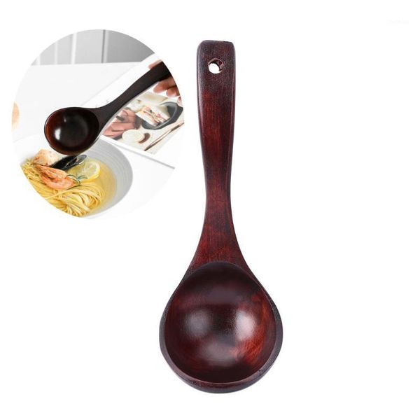 

long handled wooden soup spoons bamboo kitchen cooking utensil dinner tableware spoon kitchen gadget1