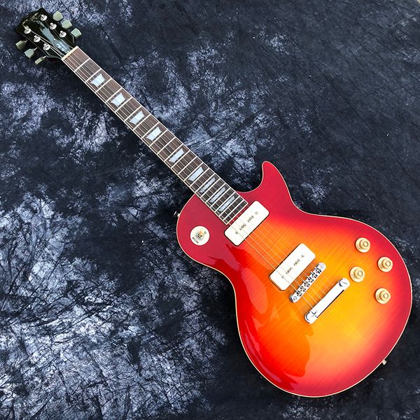 

classic p90 pickup system electric guitar, professional performance level, outstanding timbre, delivery to home.