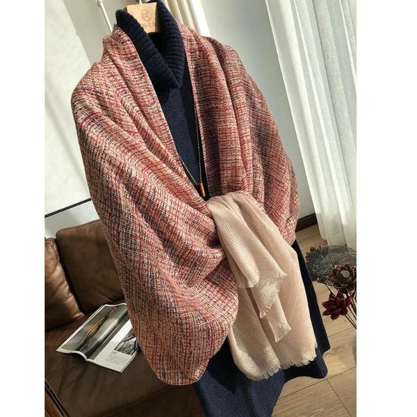 

scarves charming type women 100% fine wool wraps cashmere feeling shawl for winter clothing accessories 200*100cm, Blue;gray
