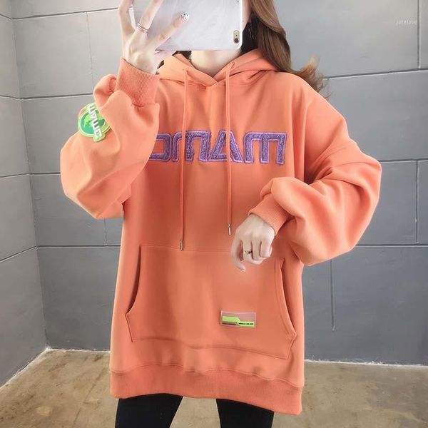 

winter oversized hoodies 2020 female animal ears letter stitch sweatshirt pullover ies women hooded casual loose clothing1, Black