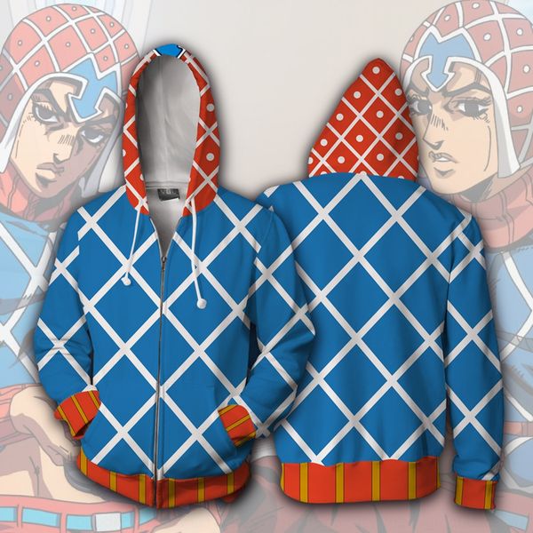 

удивительное приключение jojo в косплей аниме периферийное 3d jojo в удивительное приключение hoodie свитер косплей аниме периферийное балах, Black