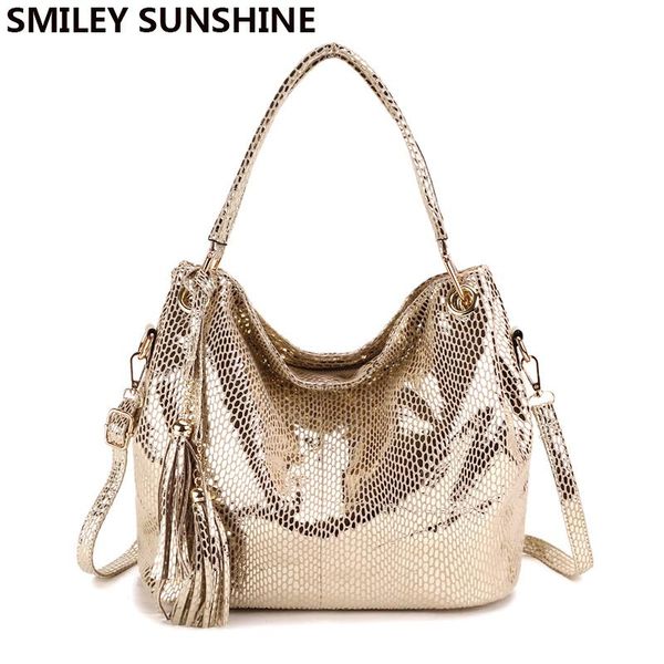 

gold tassel women bags vintage hobo female red leather handbags large ladies shoulder bags big crossbody for women 2020