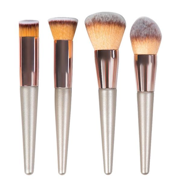 

1set шампанского макияж кисти для foundation powder blush тени для век укрыватель губ глаз макияж кисти косметика красота инструменты sqcgdp