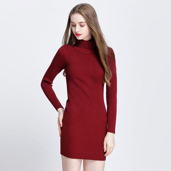 

gray/white winter women warm sweater dresses soft long sleeve slim bodycon warm casual dress mini knitted autumn dress1, White;black