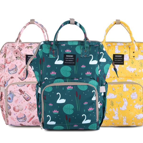 

baby diaper bag organizer mummy maternity backpack nappy changing bags waterproof nursing bag wet bag for baby stroller lj201013