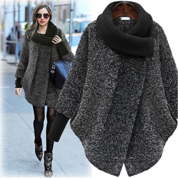 

xuxi 2020 autumn winter new women's fashion clothing wool high collar female tunic coat manteau femme large size fz351, Tan;black
