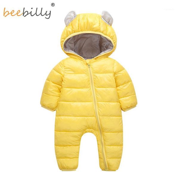 

jumpsuits 2021 baby rompers winter jumpsuit for born snowsuit snow wear boys warm coats 100% cotton girls clothes1, Blue