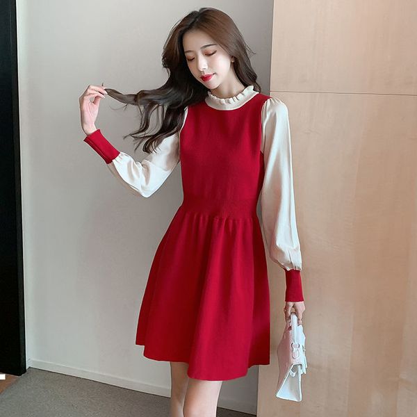 

female 2021 new spring temperament short sleeve high dressed in mesh y259 5gr1, Black;gray