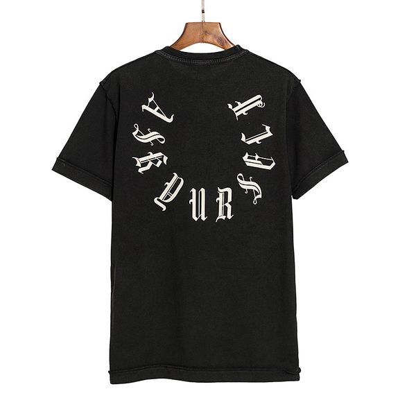 

american street fashion askyurself letter hip hop men's and women's loose half sleeve t-shirt lining, White;black