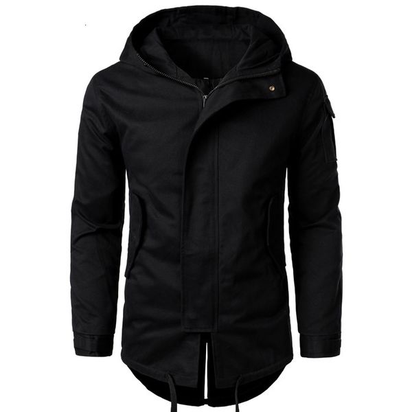 

2021 new winter men camouflage windbreaker male mid-length hooded jacket casual pocket overcoat plus size 5xl q37j, Black;brown