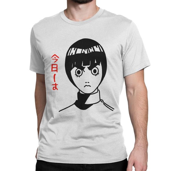 

sport rock lee naturo manga t-shirts for men today cartoon funny cotton tees o neck short sleeve t shirts plus size
