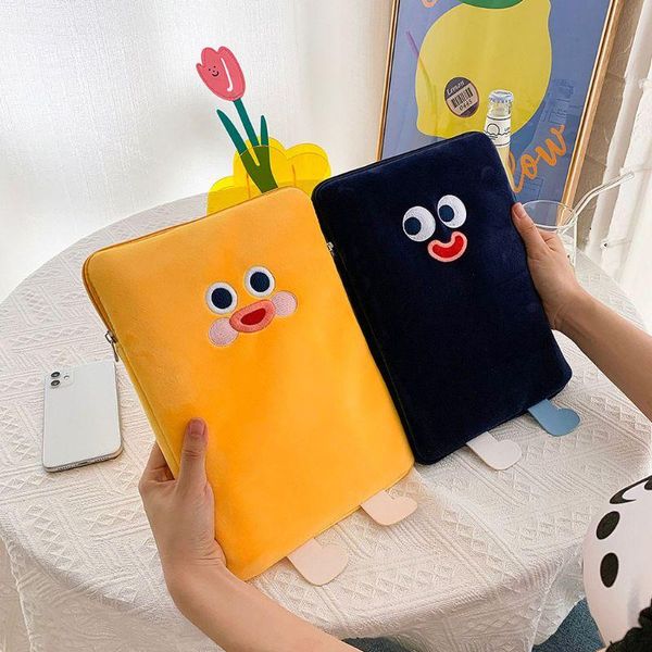 

cartoon pattern embroidery protect pouch case cover for 11in 10.5in 9.7in tablet lx9f