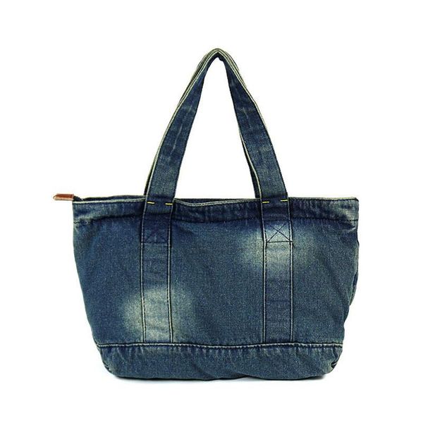

handbag women denim shoulder bag female casual large tote bag zipper crossbody
