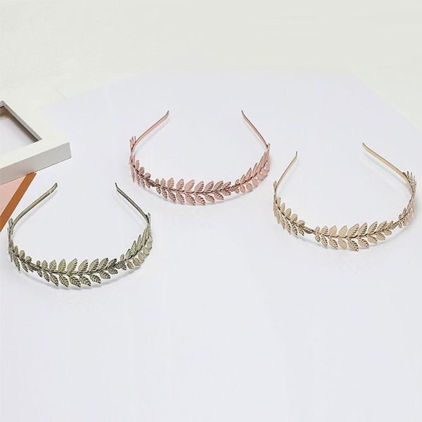 

lady headpiece party head hoop female metal leaves hair hoop women forehead hair jewelry headband bride hair accessories q sqchwz