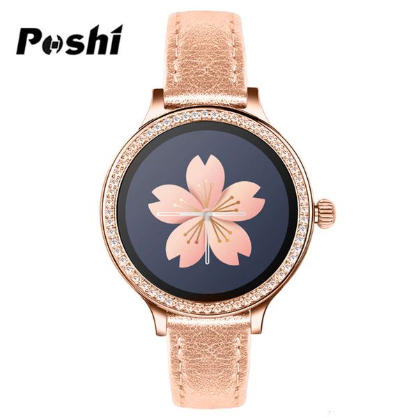 

fashion anti loss reminder waterproof stainls steel wristband poshi lady smart wa