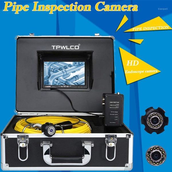 

23mm the cctv inspection of pipelines pipe endoscope 20m cable 12pcs led professional industrial drain sewer camera waterproof1