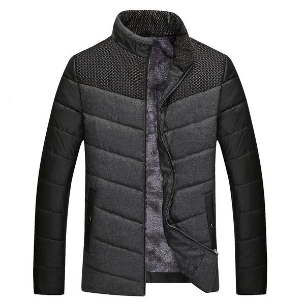 

новые мужские куртки ветровка классический зимняя куртка мужчины пальто куртка верхняя одежда пальто теплая куртка на молнии полосатый стенд, Black