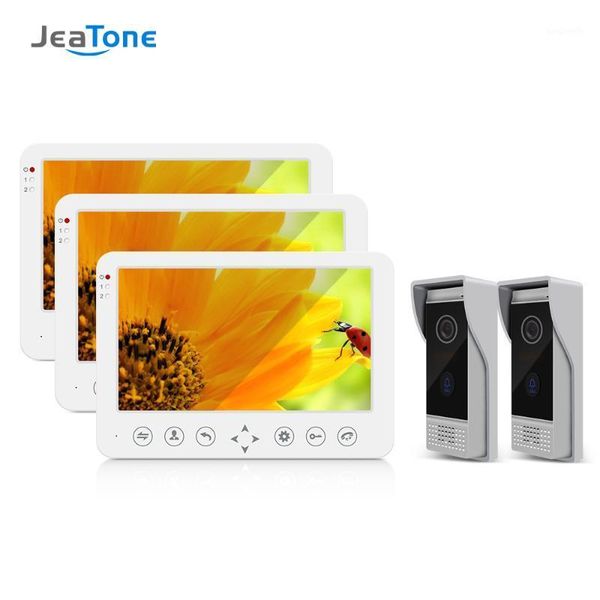 

jeatone 10inch video intercom for home hd wired 2x960p video doorbell 1x monitor ir night vision motion sensor for home security1
