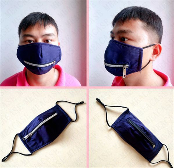 

zip public eat bottle zipper drink in beer mask washable cotton mouth cover half face scarf adjustable solid mask