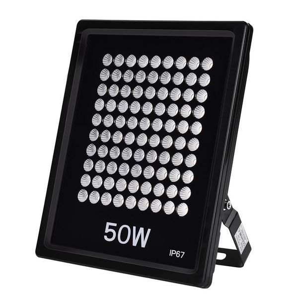 Faretto da esterno Proiettore a led Nero 50W Rettangolare Flood In USA Stock 110V Freddo Bianco caldo Lampada a LED impermeabile di alta qualità