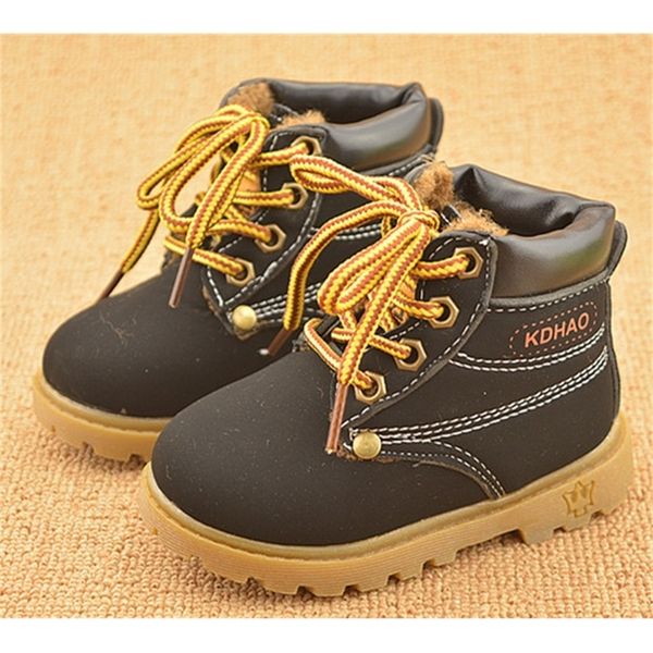

kids autunm winter fashion children martin boots casual shoes sneakers for boys girls, Black;red