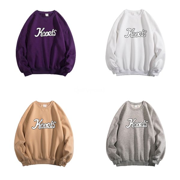 

new autumn/winter fasion ins popular printed and velvet round neck oodie for male students korean version t-sirt oodies#219#334111111, Black