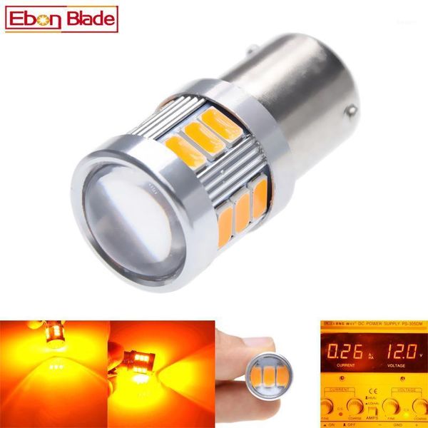 

emergency lights 4pcs high power amber yellow led 5630 bau15s 7507 py21w 1156py 1156 ba15s bulbs for front turn signal 12v 24v 30v1