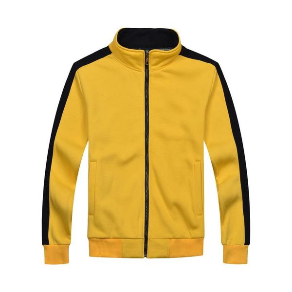 

outdoor sports hoodie jacket contrast color stand collar solid color zip-up jacket autumn and winter outdoor training, Black;red