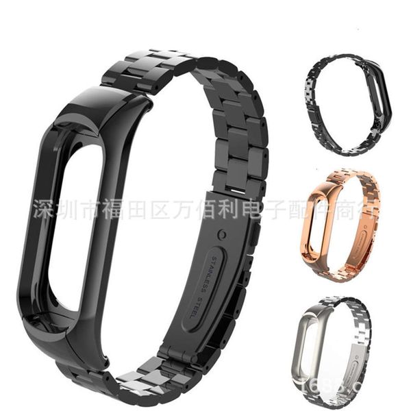 

suitable for bracelet 3 bead metal stainls steel watch three generation chain replacement wrist strapjk