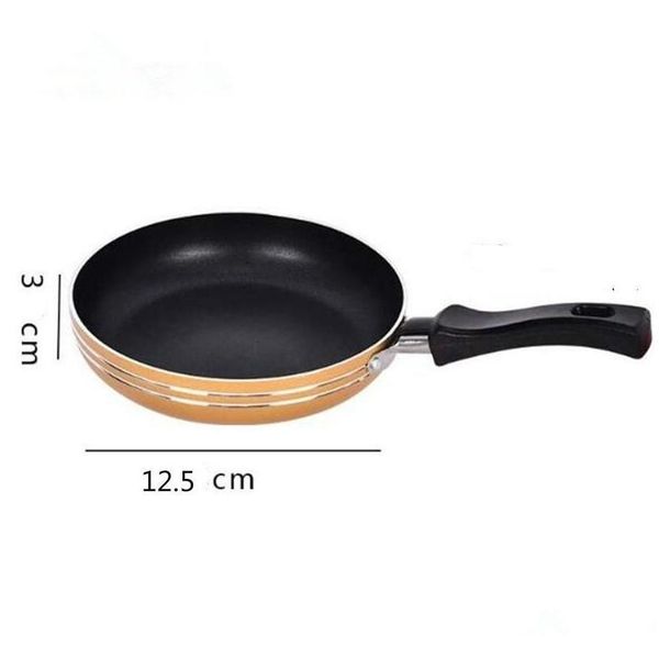 

2017 new arrive mini europe non-stick stainless steel frying pan 12.5cm fried egg pancake steak pot frying jllzcq allguy