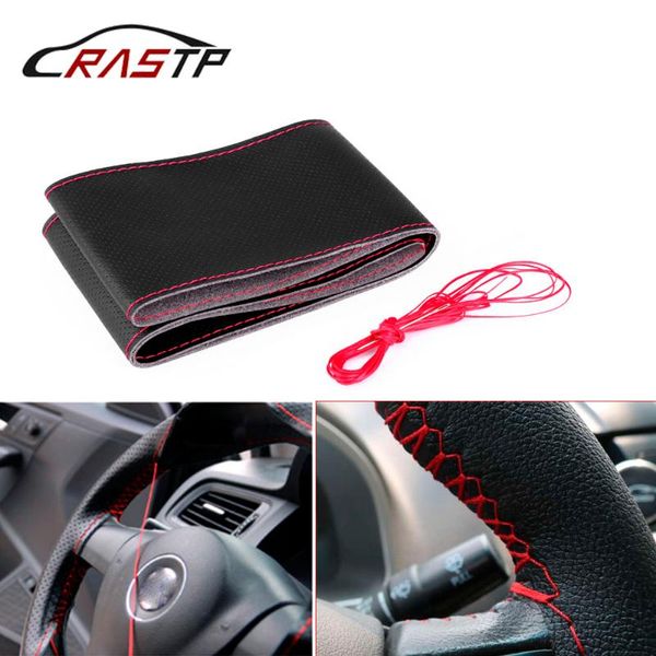 

рулевой управление rastp-авто автоаксессуаров подколесного 38см micro fiber leather diy оплетка на руль -stw014-hole