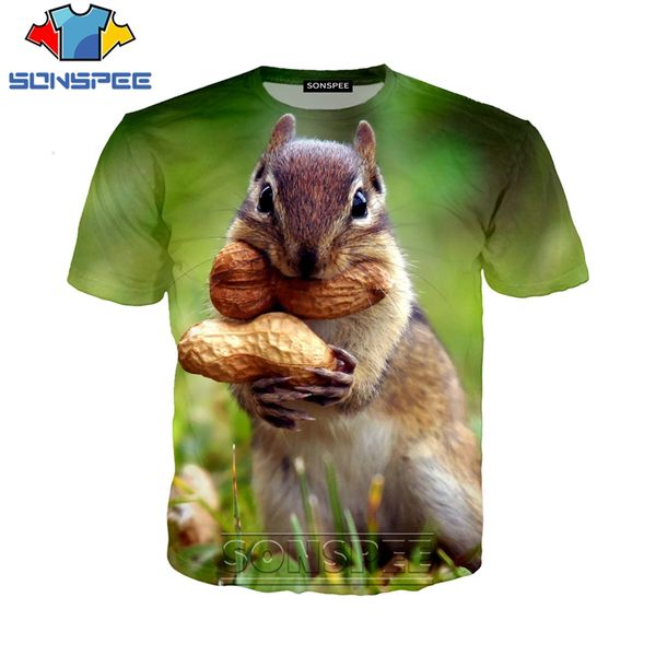 

squirrel new cute chipmunk 3d print shirts hippie horror hippie men clothing