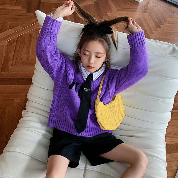 

girls' new winter autumn children's sweater 2020 ptno ntnd, Blue