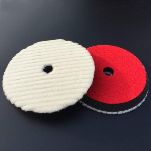 

7" 180мм в японском стиле коротких волос авто детализация полировка cutting pad природные овчины шерсть полировальником