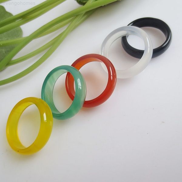 

finger 5mm jade sale band agate rings ring for women men fashion jewelry wholesale 00, Silver
