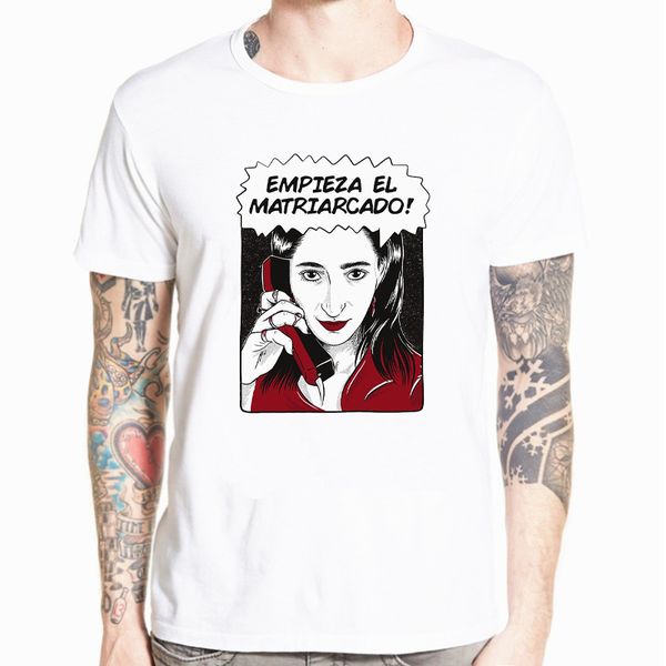 

nairobi the matriarchy begins empieza el matriarcado la casa de papel money heist organnic print casual hooded sweatshirt hoodie men t shirt