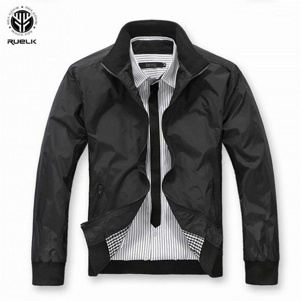 

men's jackets ruelk 2021 spring and autumn casual business jacket men's middle-aged young people waterproof cross-border generatio, Black;brown