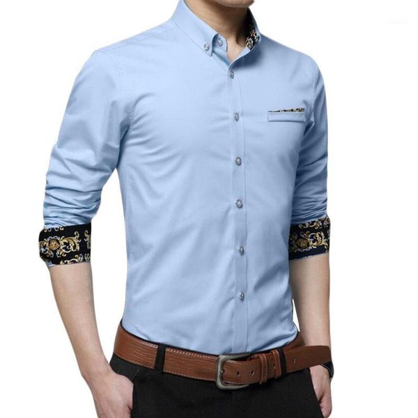 

2020 new style men's pure cotton business shirt/male autumn casual long-sleeve shirts clothing size s-5xl1, White;black