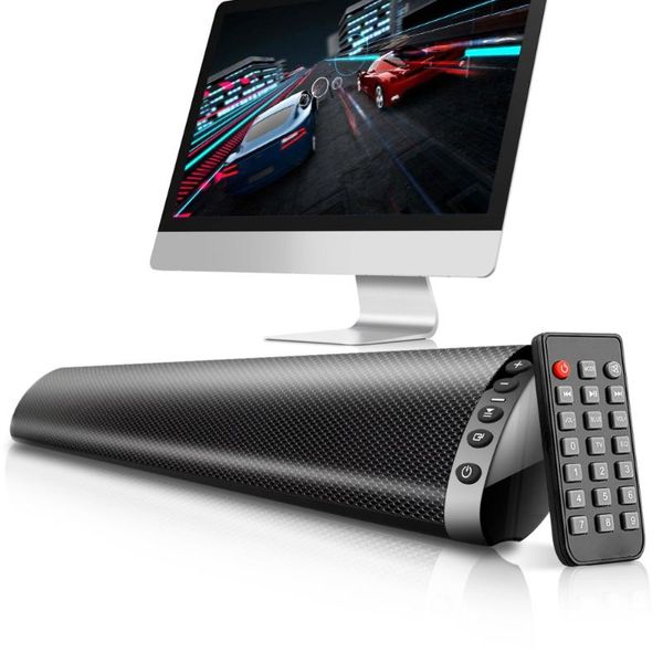 

soundbar 20w column wireless bluetooth speaker tv sound bar home theater music stereo support tf usb 3.5mm fiber rca for pc