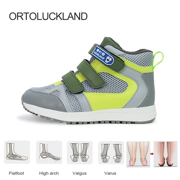 

ortoluckland boys solid orthopedic running shoes for children girls fashion pink sporty sneakers kids toddler casual footwear, Black