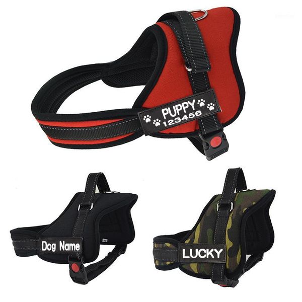 

custom dog harness large dog name id tag harness small medium big personalized for dogs1