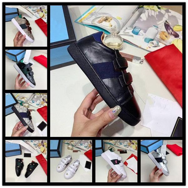 

a1 kids genuine leather fashion loafers luxe mules shoes moccasins shoes horsebit casual shoes, Black;red