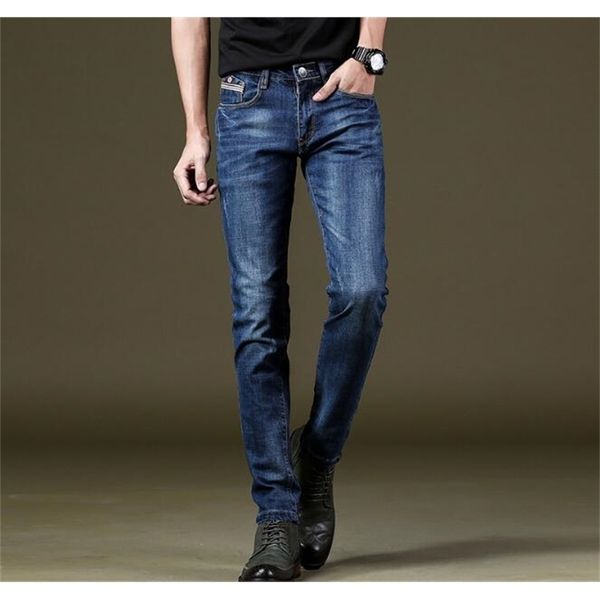 

new arrival good quality men stretch jeans on long length 201223, Blue